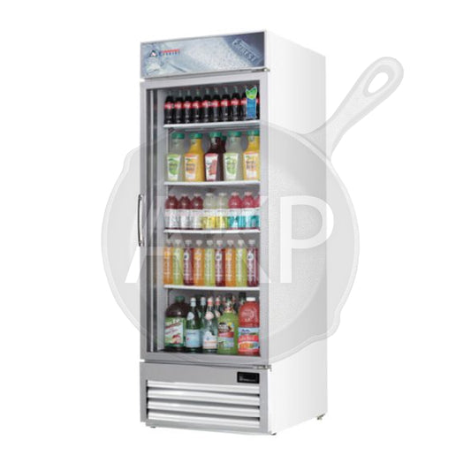 Everest - EMGR24U, Commercial 29" 1 Glass Door Merchandiser Refrigerator 23 Cu.Ft.