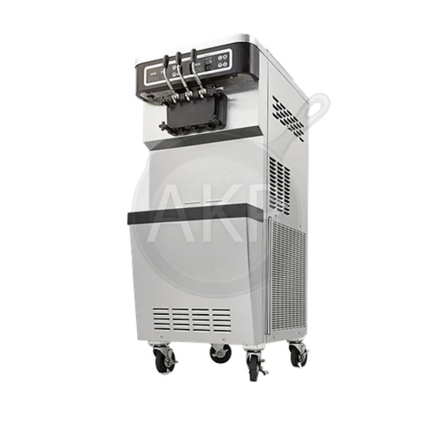 Icetro ISI-303SNAP, 26" Soft Serve Ice Cream Machine 2 Flavors and 1 Twist 92 Lbs Air Cooled (With Air Pump)