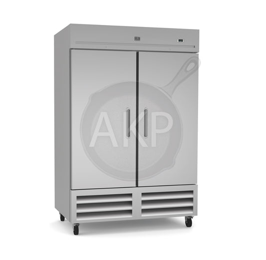 Kelvinator Commercial 738245, 2 Doors Reach-In Freezer 49 cu.ft Stainless Steel (R290)