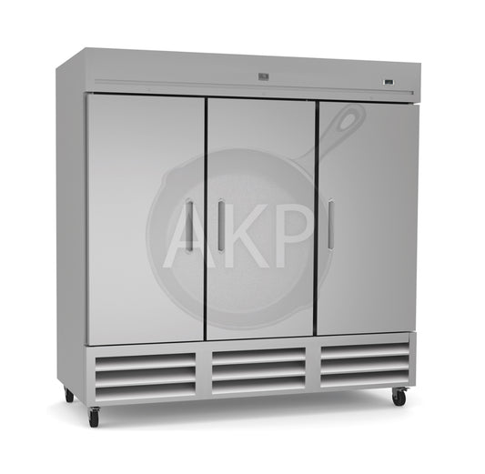 Kelvinator Commercial 738246, 3 Doors Reach-In Freezer 72 cu.ft Stainless Steel