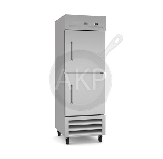 Kelvinator Commercial 738285, 2 Half Door Reach-In Freezer 23 cu.ft Stainless Steel (R290)