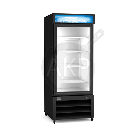 Kelvinator Commercial 738321, 1 Glass Door Ice Cube Merchandiser Freezer 23 cu. ft. 9 F (R290)