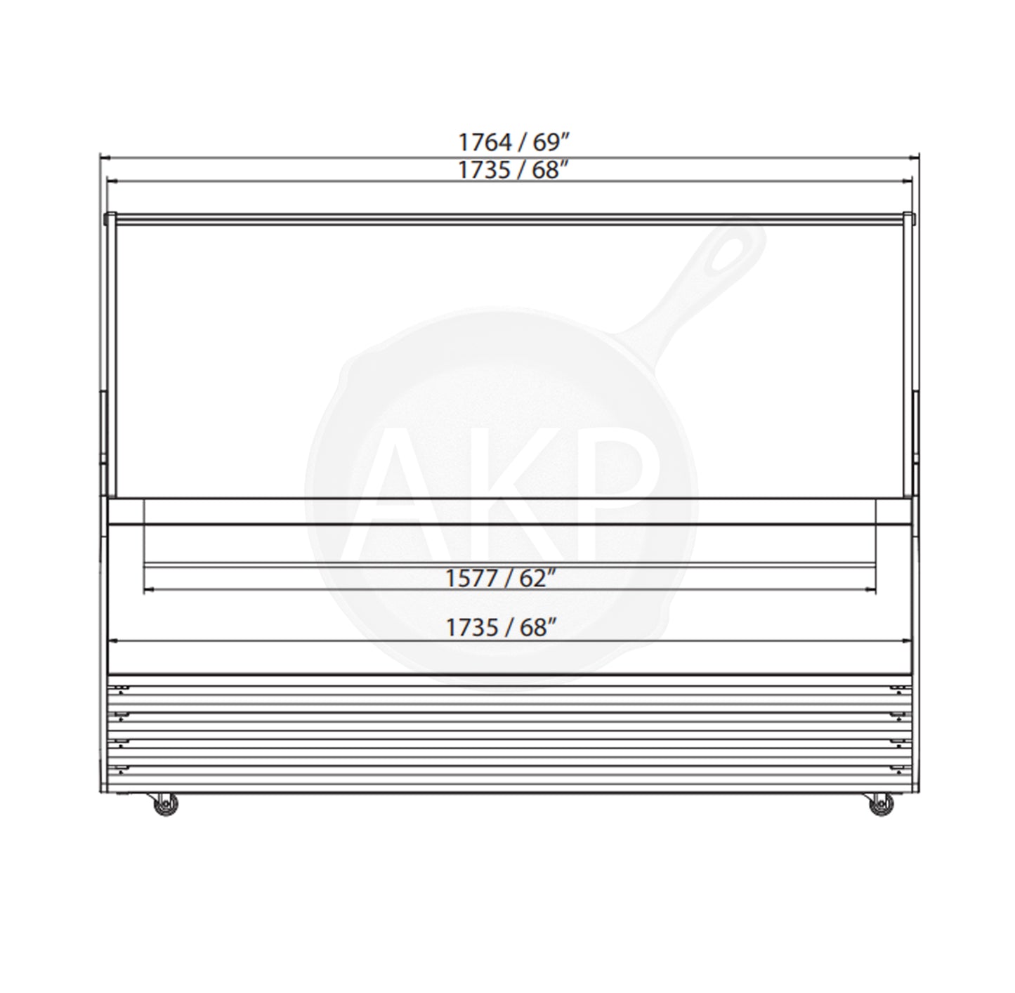 Omcan FR-CN-00013W, 69.5″ Gelato Display Showcase (White Exterior) with 13 Pans