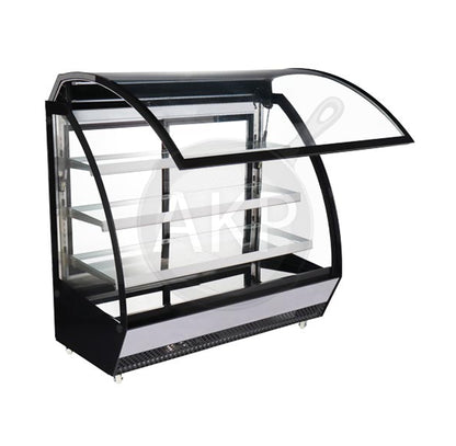 Omcan RS-CN-0860, 60" Refrigerated Floor Showcase Curved Glass