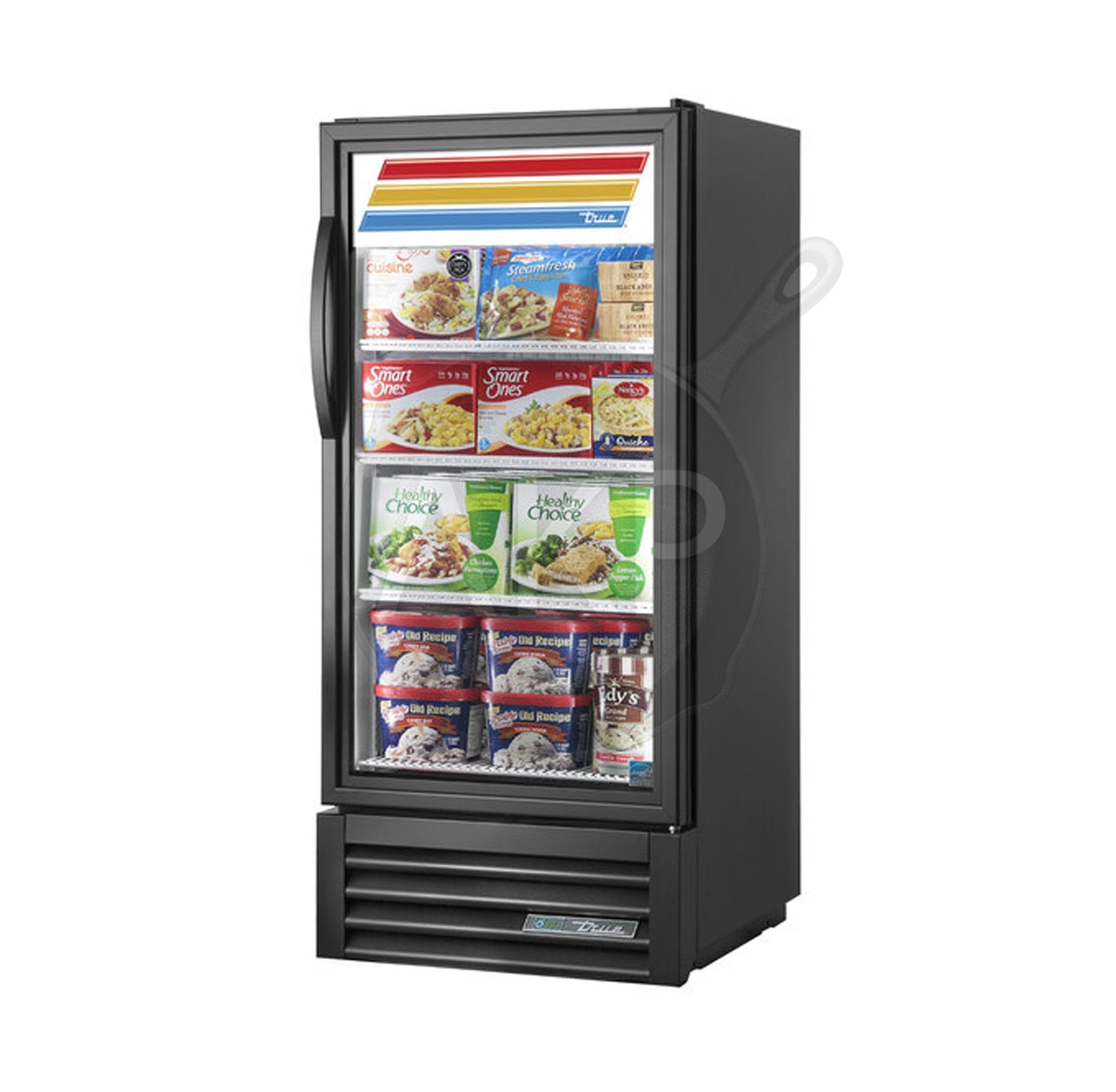 True GDM-10F-HC~TSL01, 24" 1 Glass Door Merchandiser Freezer Black