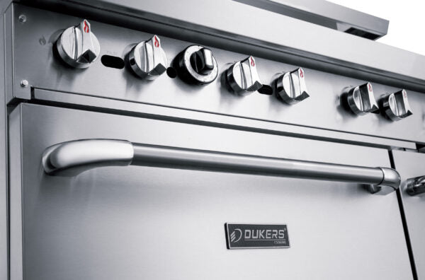 Dukers - DCR60-10B, Commercial 60" Oven Range 10 Burner Natural Gas