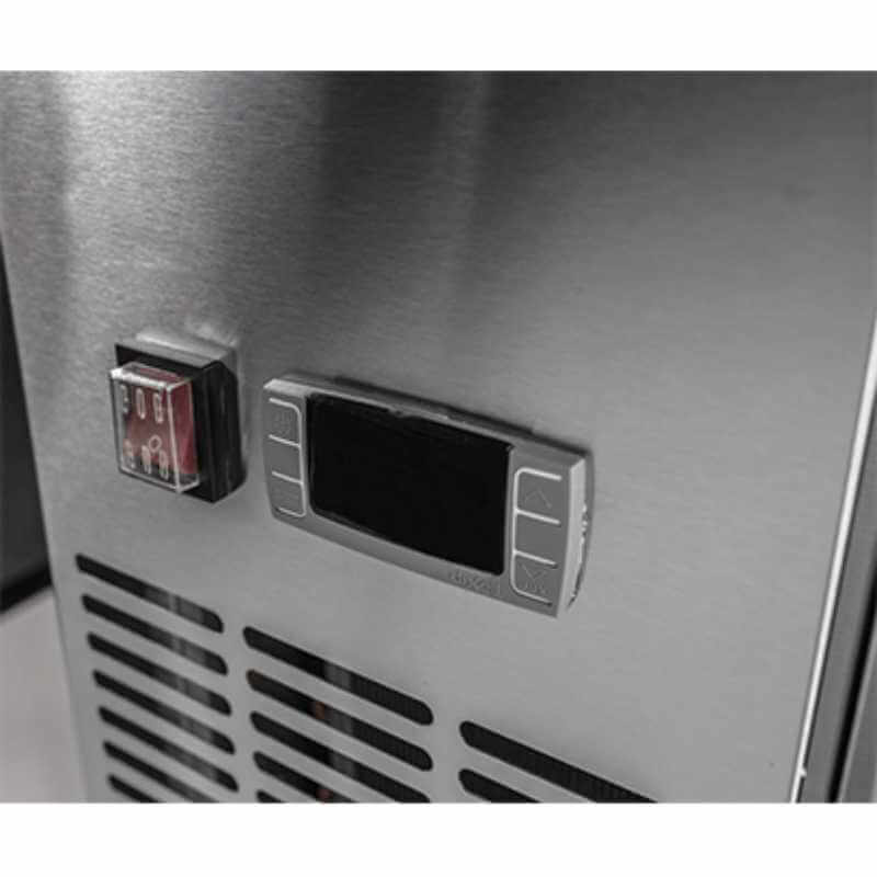 Saba - SBB-24-60SS, Commercial 60" 2 Solid Door Back Bar Refrigerator